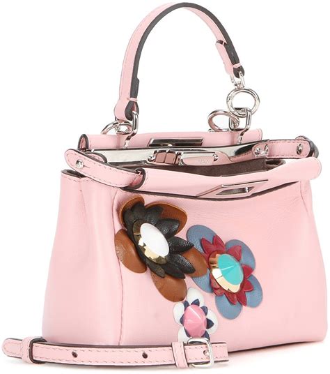 fendi peekaboo micro flower gold hardware|fendi nappa micro peekaboo.